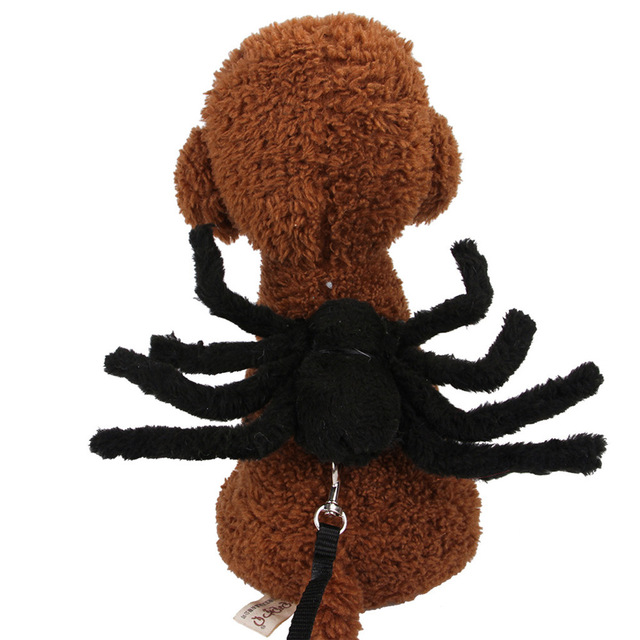 Ropa de Animales Vestimenta para Gatos y Perros Disfraz de Halloween Cuello con Correa Spider Artes Natural Hogar Decoración de Halloween — imagen 7