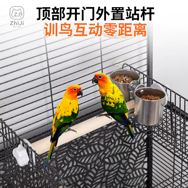 Large Villa Bird Cage for Parrots Cockatiels Lovebirds and Other Small to Medium Birds Suitable for Indoor Outdoor Use All — image 3