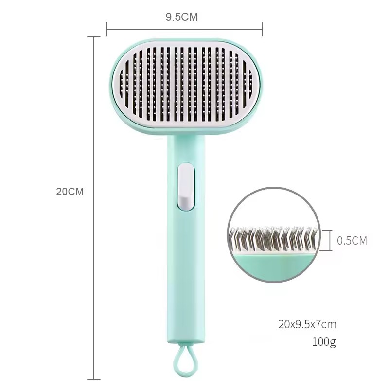 Pet comb pet hair removal brush cat and dog comb automatic hair removal and beauty brush — image 6