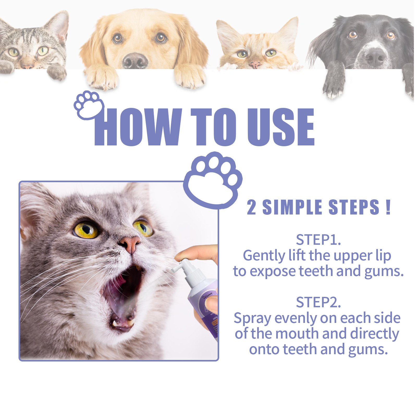 Yegbong Dog And Cat Tooth Cleaning Spray, Pet Mouth Cleaning Breath Fresh Deodorizing Cleaning Spray — image 8