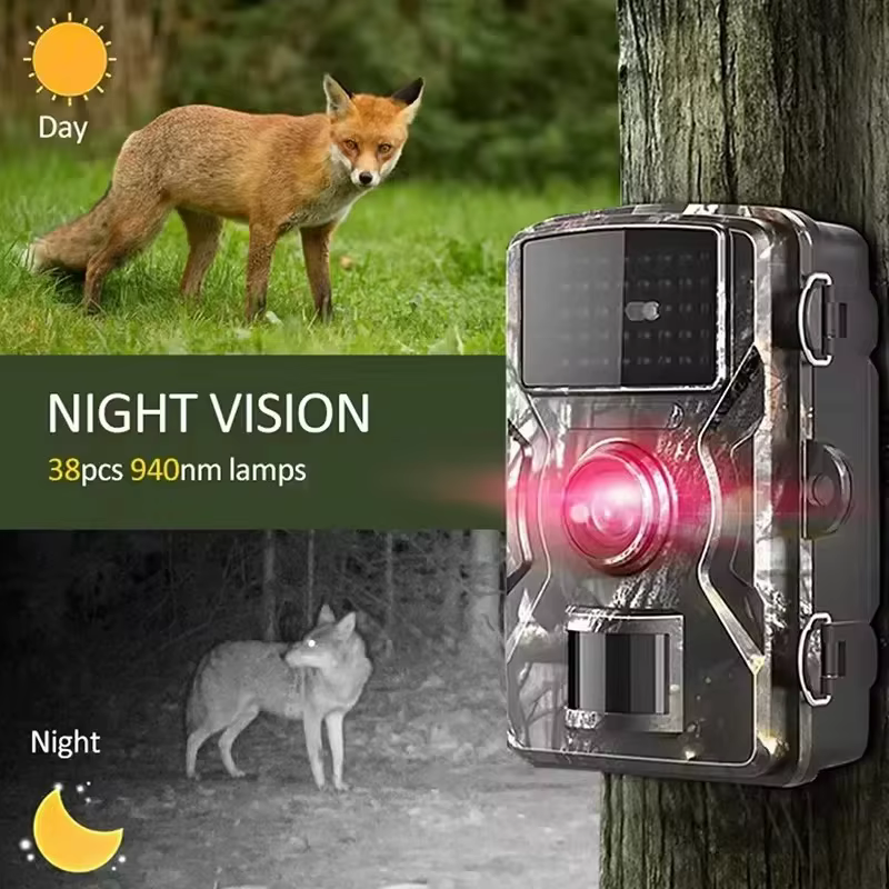 Cámara de Vigilancia para Caza 16MP 1080P Visión Nocturna Infrarroja 940nm Activación por Movimiento — imagen 2