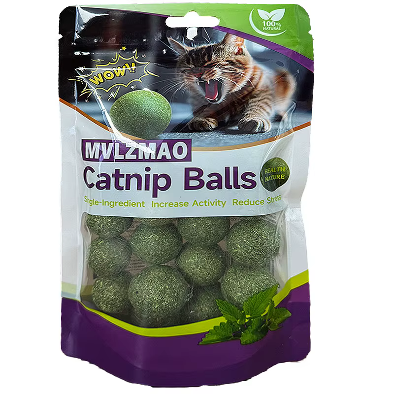 Pelota de Jengibre para Gatos Edible - Juguetes Seguros Saludables para Mascotas — imagen 1