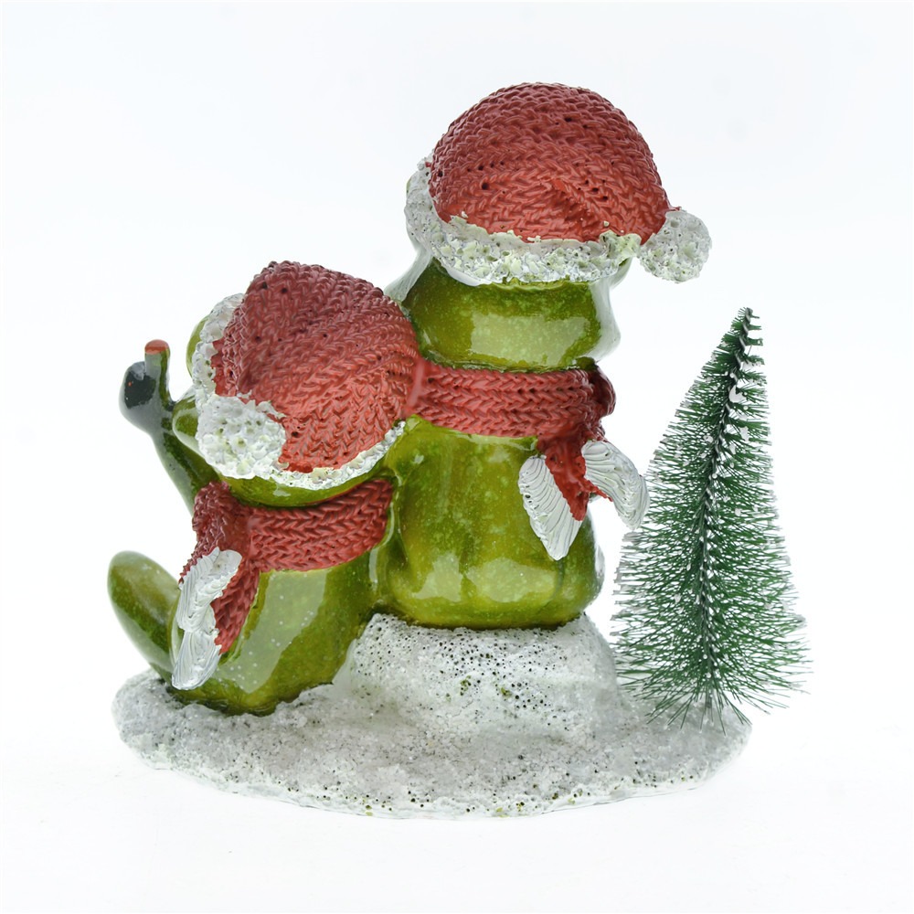 Couple frog resin handicraft ornaments — image 4