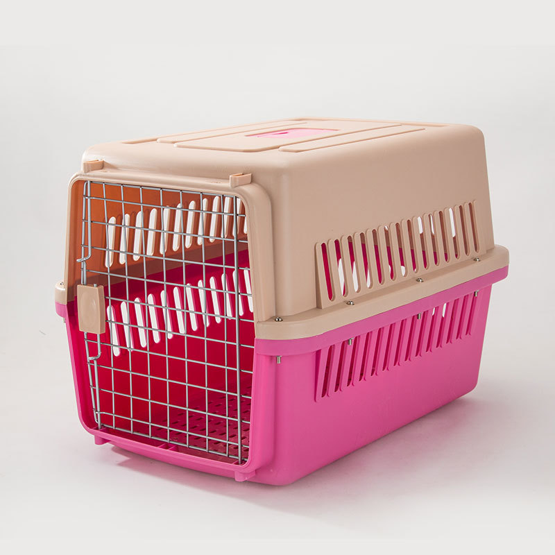 Pet Aviation Box Dog Large Car Dog Cage Checked Small, Medium and Large Dog and Cat Cage Portable Out — image 7