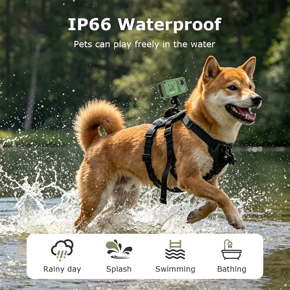 UBOX PRO New 4MP Outdoor Pet POV Camera Pet Camera with Wearable Back Frame Mini Pet View Recorder GPS/LBS/Image/Sound Tracking — image 4