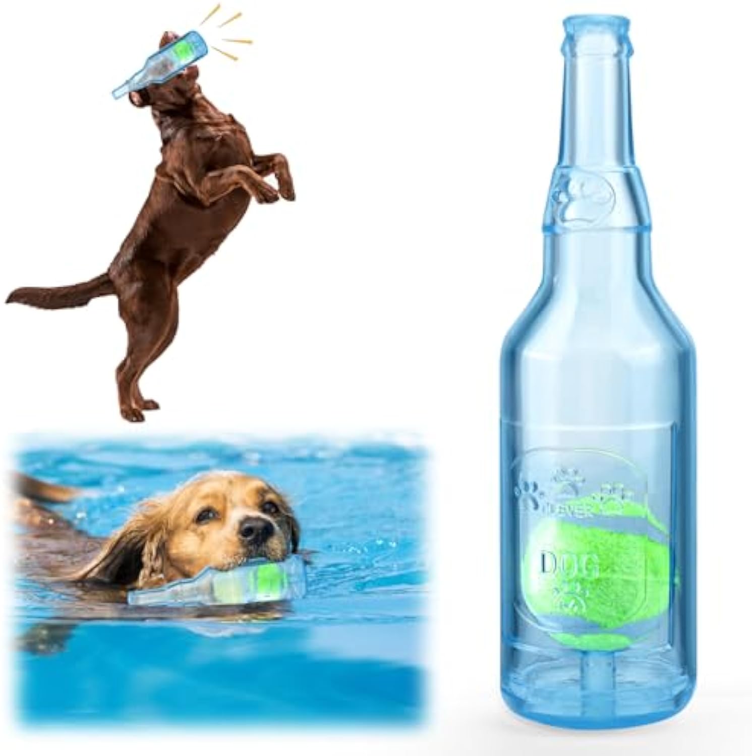 Water Bottle Dog Toy Squeaky Dog Toys For Aggressive Chewers Indestructible Dog Chew Toys For Small Medium Large Dogs Dog Toy Water Bottle Cruncher Interactive Dog Toys For Boredom — image 12