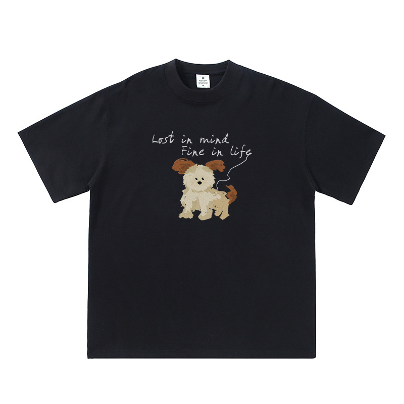 Dog cartoon short sleeved T-shirt — image 6