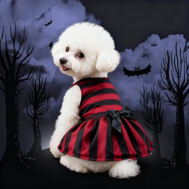 Pet Clothes Halloween Factory Dress for Small Dogs, Cute Clown Wizard Printed Design — image 3