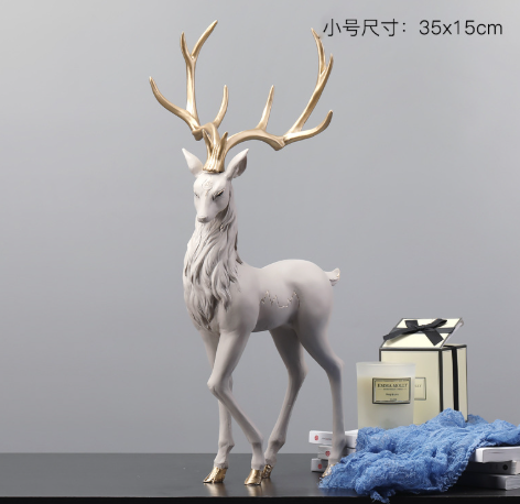 Elk ornaments foyer home decor creative furnishings TV wine cabinet decorations housewarming gifts — image 7