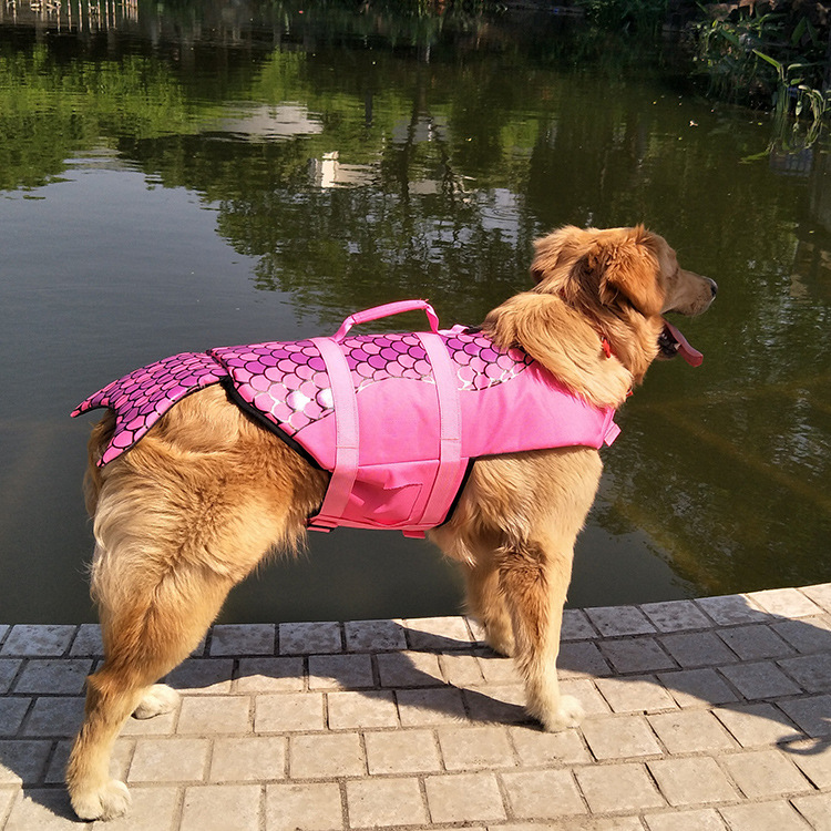 Pet Lifejacket Shark Mermaid Swimsuit Dog Swimsuit Safety Suit Dog — image 2