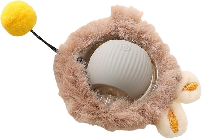 Grey Interactive Cat Toy For Indoor Cats, Action Activated Cat Toy, Automatic Movement Of Cats And Kittens, Pig Ball — image 1