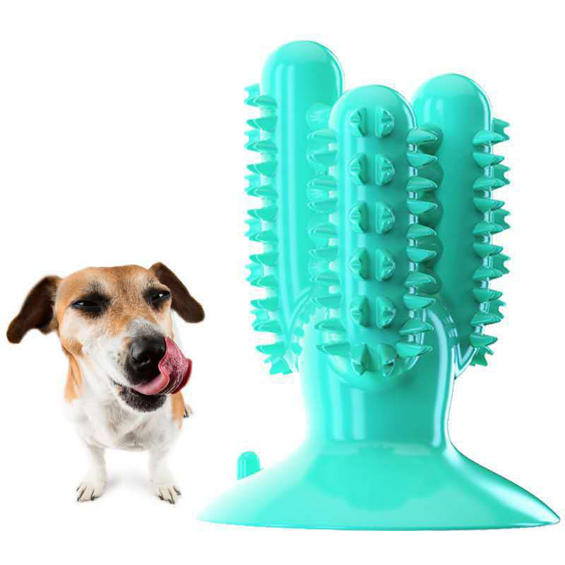 Dog Toothbrush Dog Teeth Cleaning Stick Leaking Device Bite-Resistant Pet Supplies — image 2