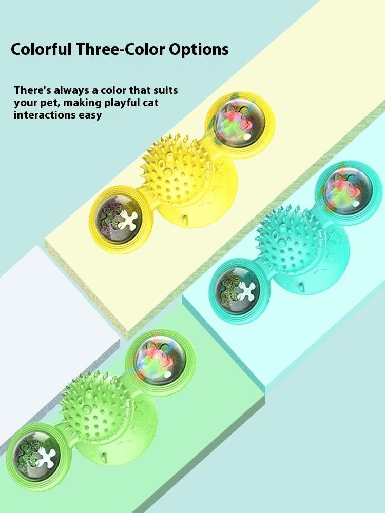 Juguetes de Entretenimiento para Gatos Interactivos con Lámpara LED, Suporte de Pegamento y Hierba de Gato - Conjunto de Ejercicio y Diversión para Casas — imagen 7