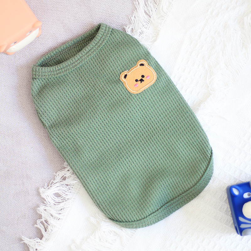 Thin Sleeveless Vest Small Dog Teddy Pomeranian Bears Pet Cat Dog Clothes — image 9