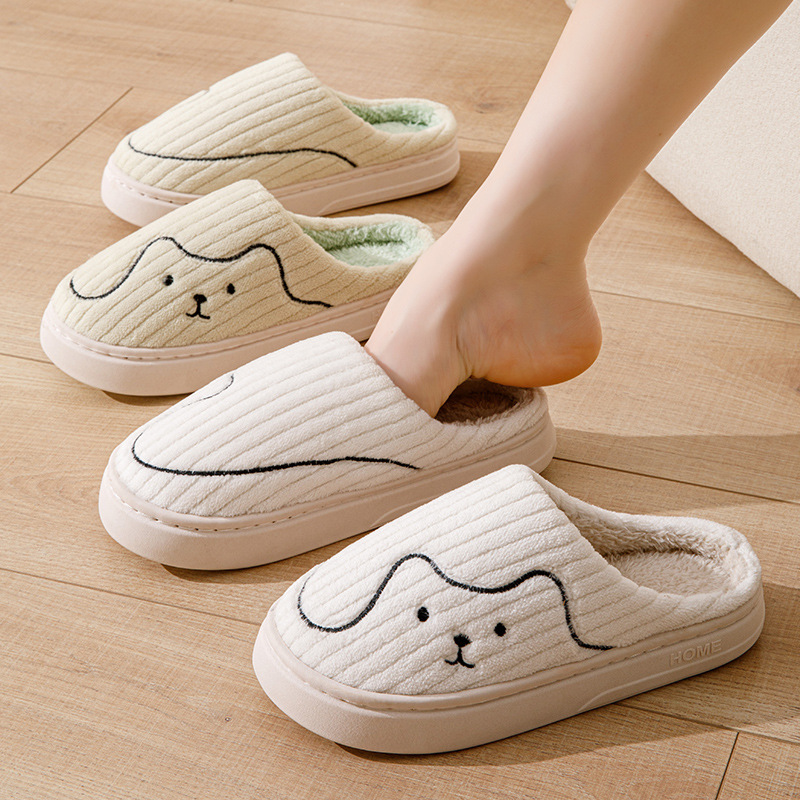 Zapatillas de Gato Rayadas para Interior, Pareja No Deslizante para Dormitorio, Calzado Plush Caliente para Mujer y Hombre — imagen 11