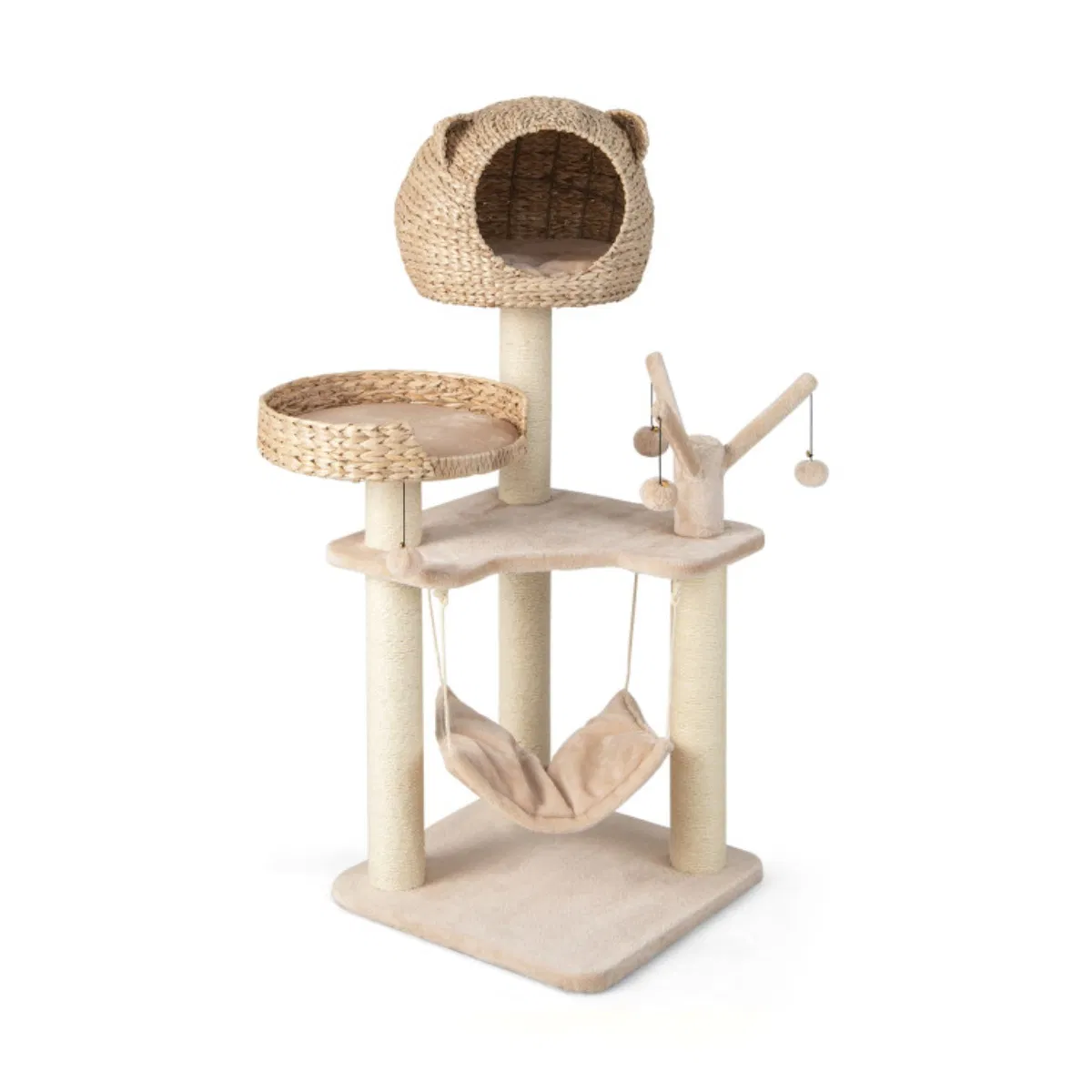 Five-story cat tree with hammock — image 3