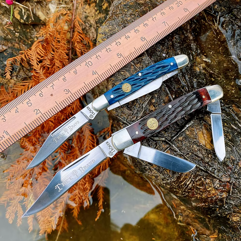 Watchman Knife Slip Joint Folding Blade Pocket Knives Classic Traditional Hunting Fishing Camping Tactical — image 3