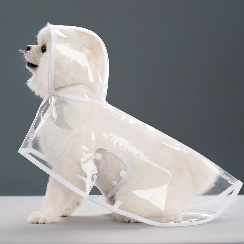 Ropa de Perro Impermeable de Plástico Transparente — imagen 4