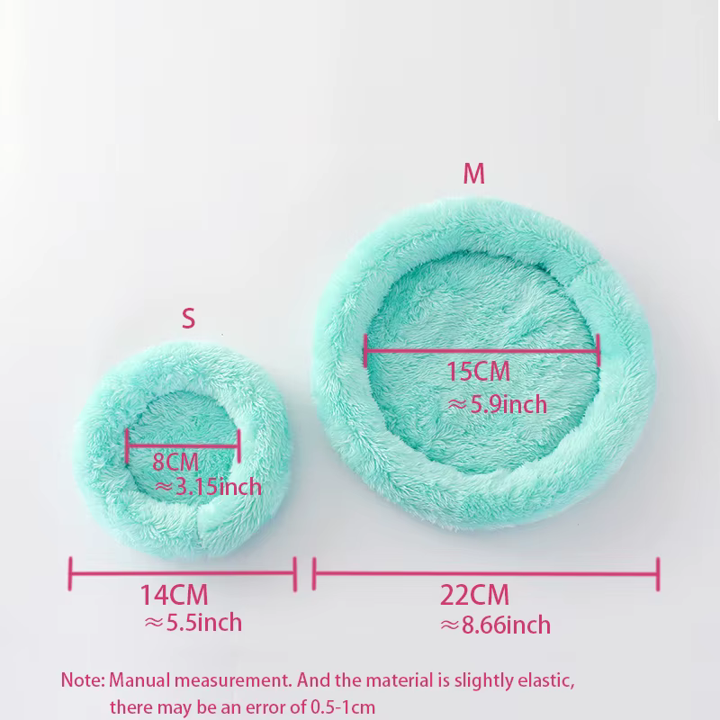 Hamster Bed Pad Pet Nest Plush Soft Warm Cotton Nest Pad Hamster Hedgehog Chinchilla Rabbit Small Pet Sleeping Mat Pet Supplies — image 3