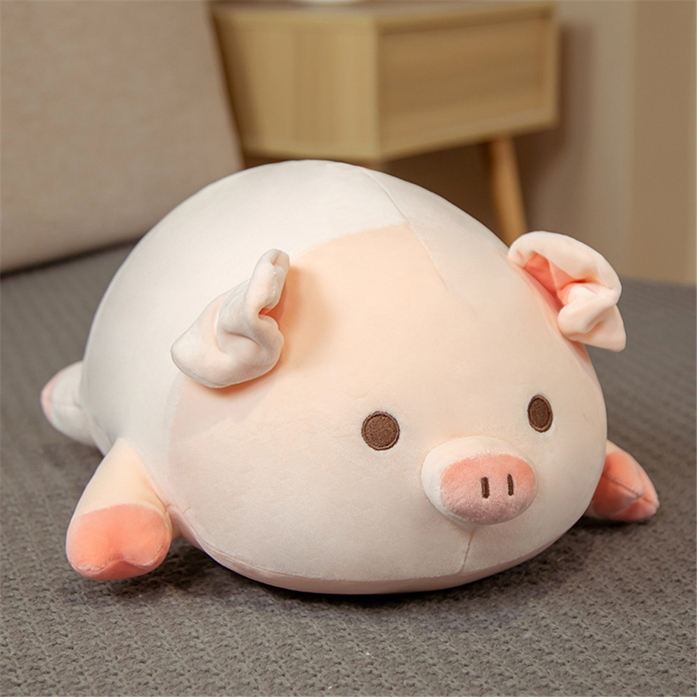Muñeca de Peluche Cariñosa Cerdo Bobo Muñeca de Cojín Rosa para Niñas Durmiendo — imagen 5