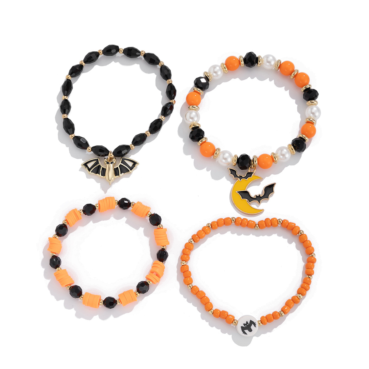 Collar de Pulsera de Murciélago Cristal Simples con Estilo de Moda — imagen 4