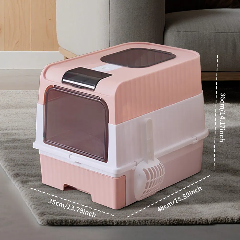 PinkMagic Cube - Caja de Arena para Gatos Inteligente: Libre Manos, Vida Pura y Limpieza Automática, Diseño Silencioso, Preferido para Familias con Múltiples Gatos — imagen 5
