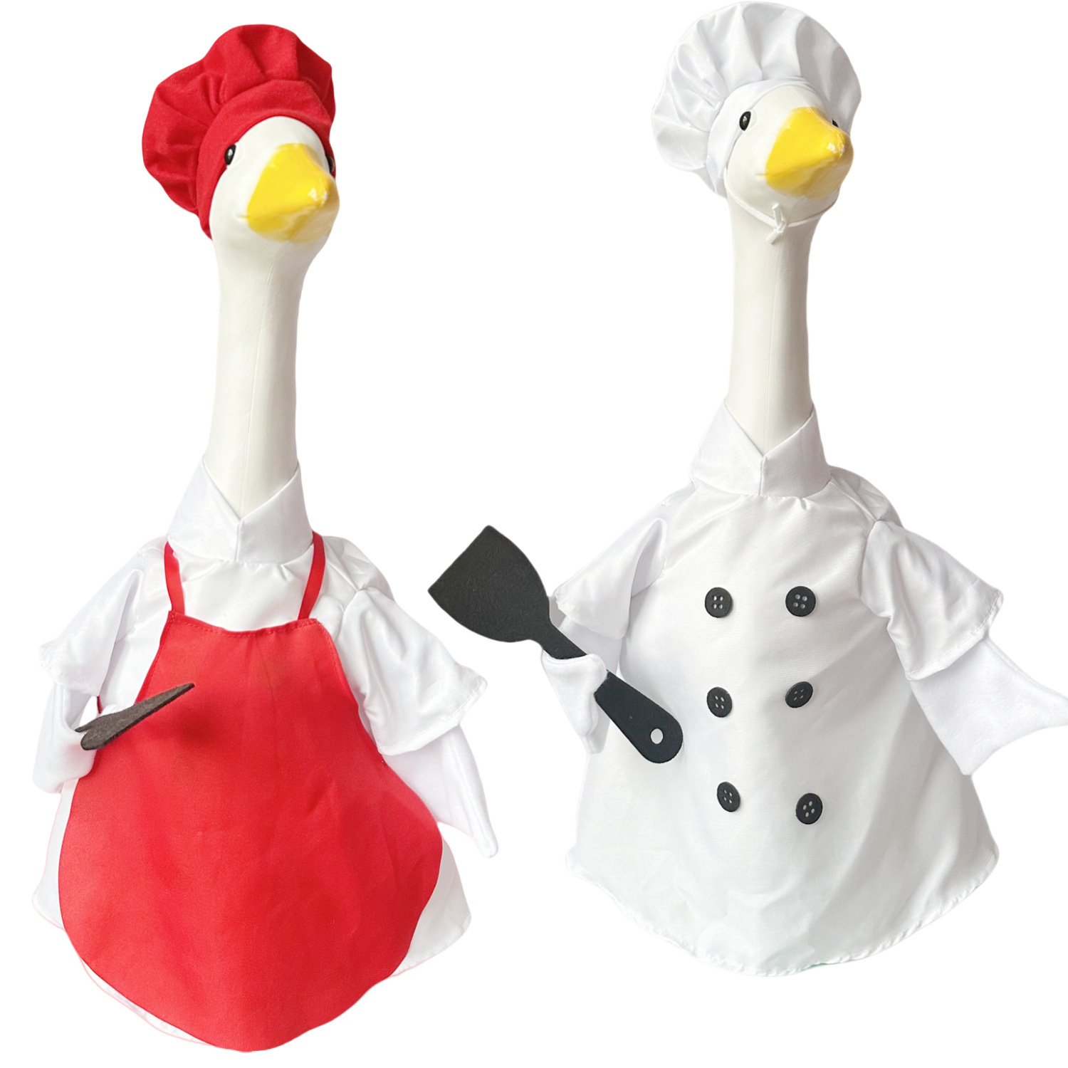 PorchGoose Costume Chef Apron Chef Outfit Outdoor Goose Decoration Costume Props — image 2