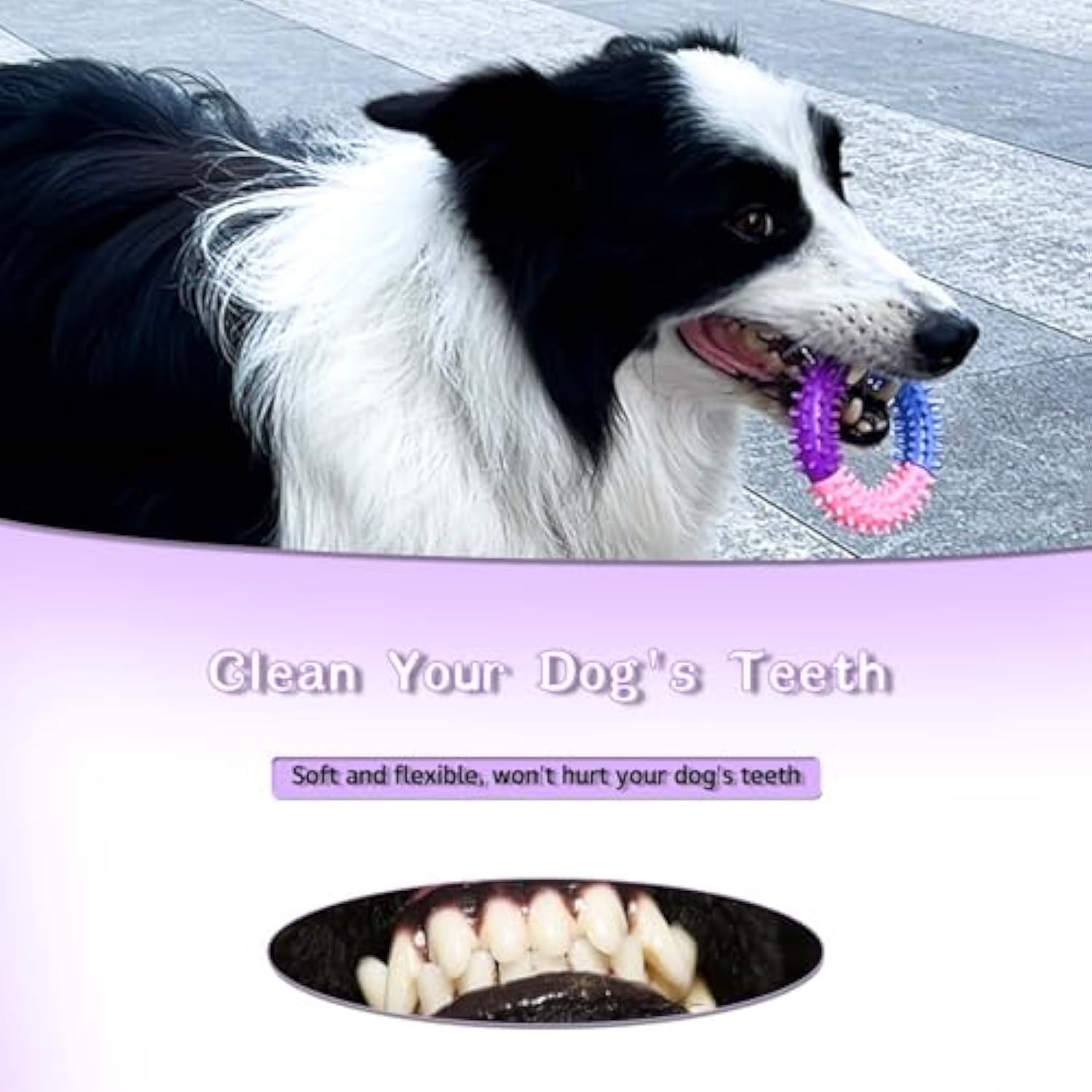 Dog Chew Toys Ring Dog Teething Toys Rubber Puppy Teething Toys Pet Toys For Small Medium Large Dogs — image 5