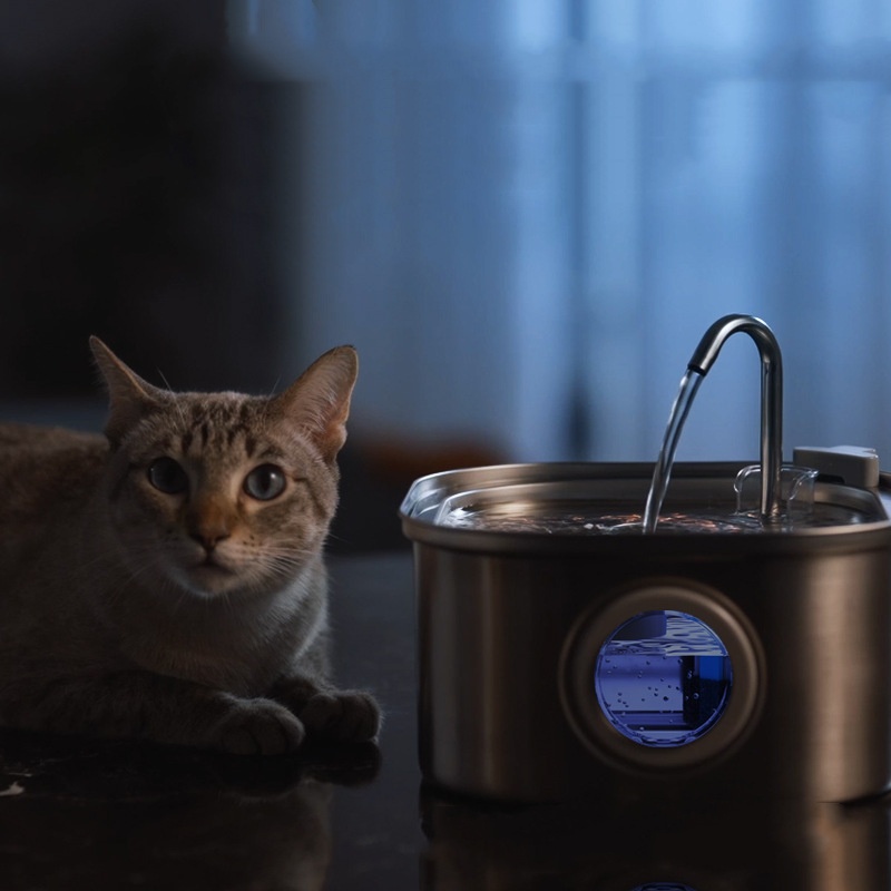 Stainless Steel Faucet Pet Water Dispenser — image 1