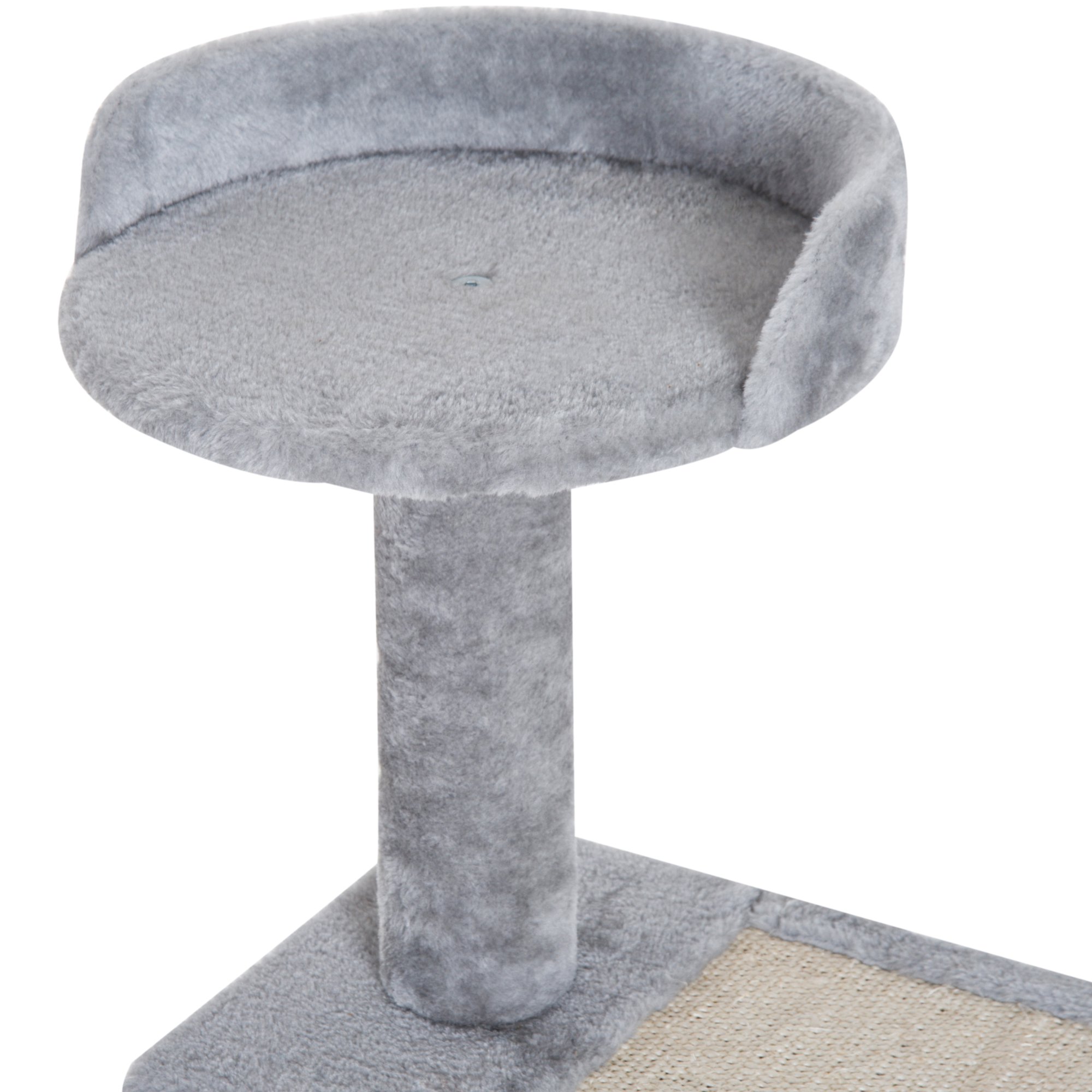 40" 5-Level Revolving Stair Cat Tree Scratcher Climbing Activity Tower with Play Center and Resting Perch - Gray — image 8