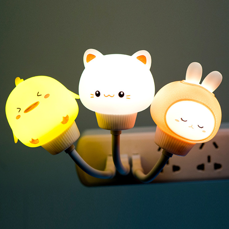 USB Bear, Rabbit, Kitten, Duckling, Children's Room, Dormitory, Breastfeeding And Feeding, Remote Control Night Light — image 4