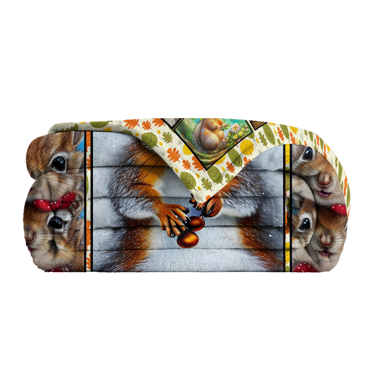 Cute Cartoon Squirrel Printed Blanket, Soft And Skin Friendly Casual Blanket, Cover Blanket, Multi Scene Warm Decorative Blanket, Suitable For All Seasons — image 4