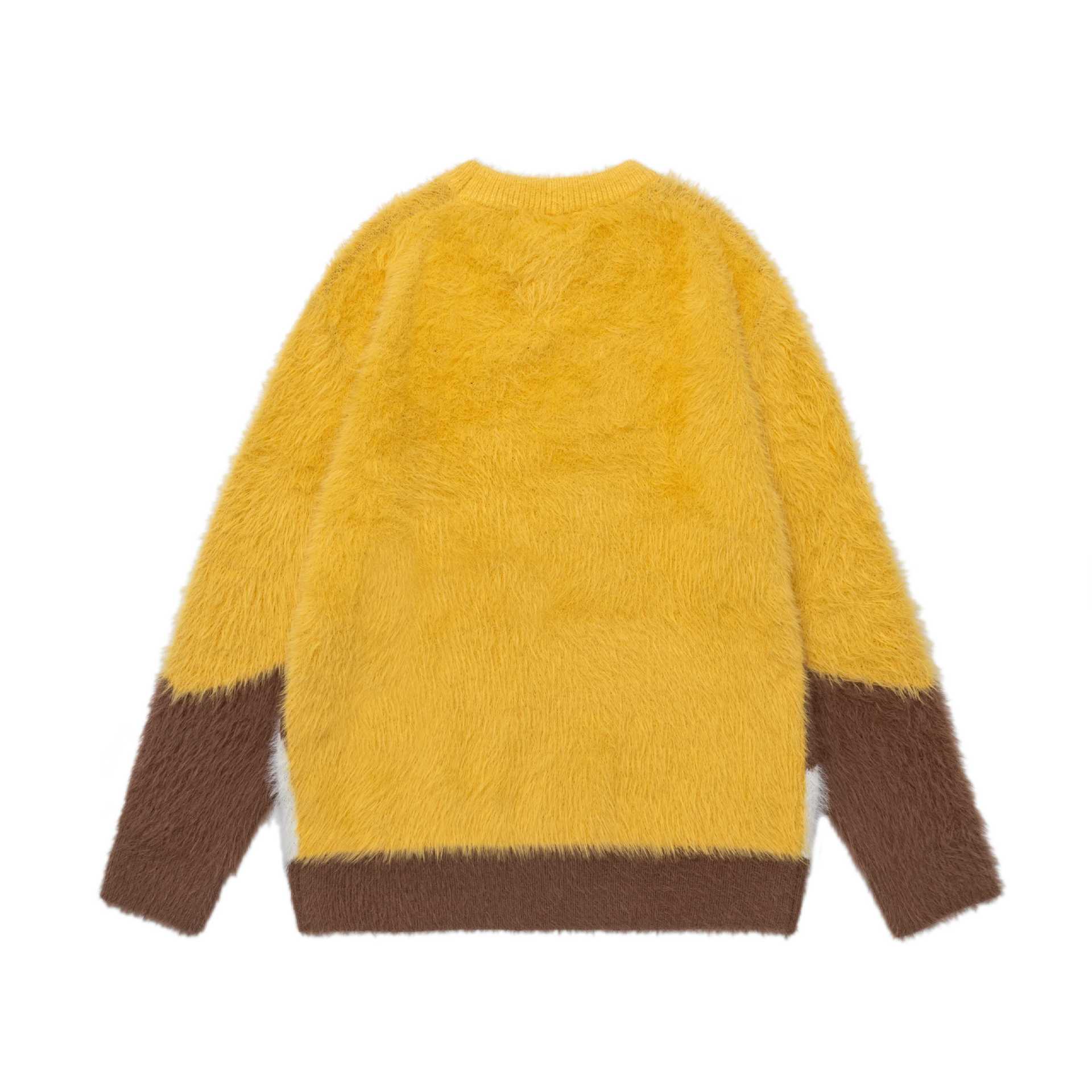 Color blocking plush dog sweater — image 3