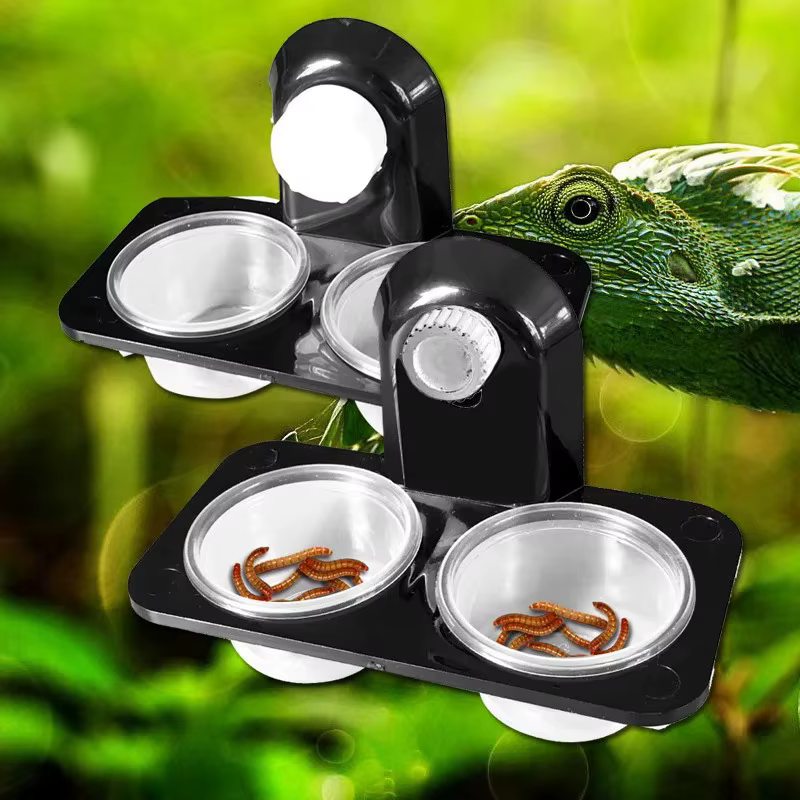 Accesorios para Tanques de Reptiles Comida y Agua para Arañas, Hormigas, Escarabajos, Lagartos, Iguanas, Gecko, Serpientes y Otros Animales — imagen 4