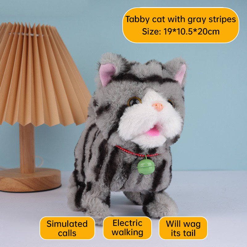 Gato Electrónico Realista con Acciones de Caminar y Ladrar para Mantener a Tu Mascota Activa y Entretenida — imagen 2
