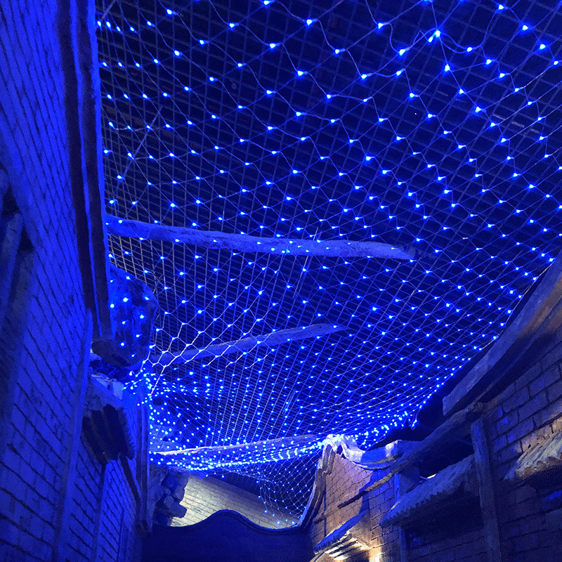 Led Low Voltage Fishing Net Lights Connected To Solar Net Lights 3 * 2 Meters Outdoor Tent Ambient Lights Full Of Stars String Lights — image 3