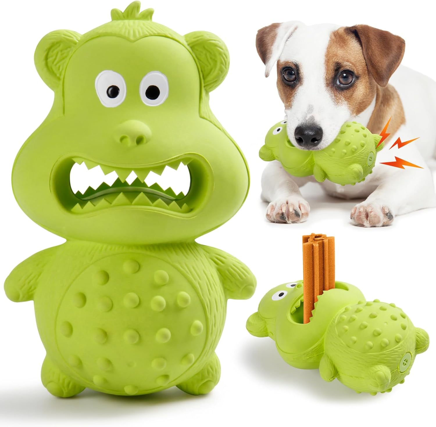 Dog Toys For Aggressive Chewers Natural Rubber Squeaky Dog Toys Indestructible Dog Toy Dog Chew Toys For Aggressive Chewers Interactive Tough Durable Dog Toys Dog Toys To Keep Them Busy — image 5