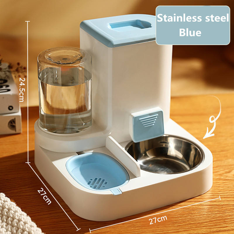 Automatic Cat Feeder Pet Bowls Dispenser Stainless Steel Bowls Cat Dog Pet Feeder Automatic — image 9