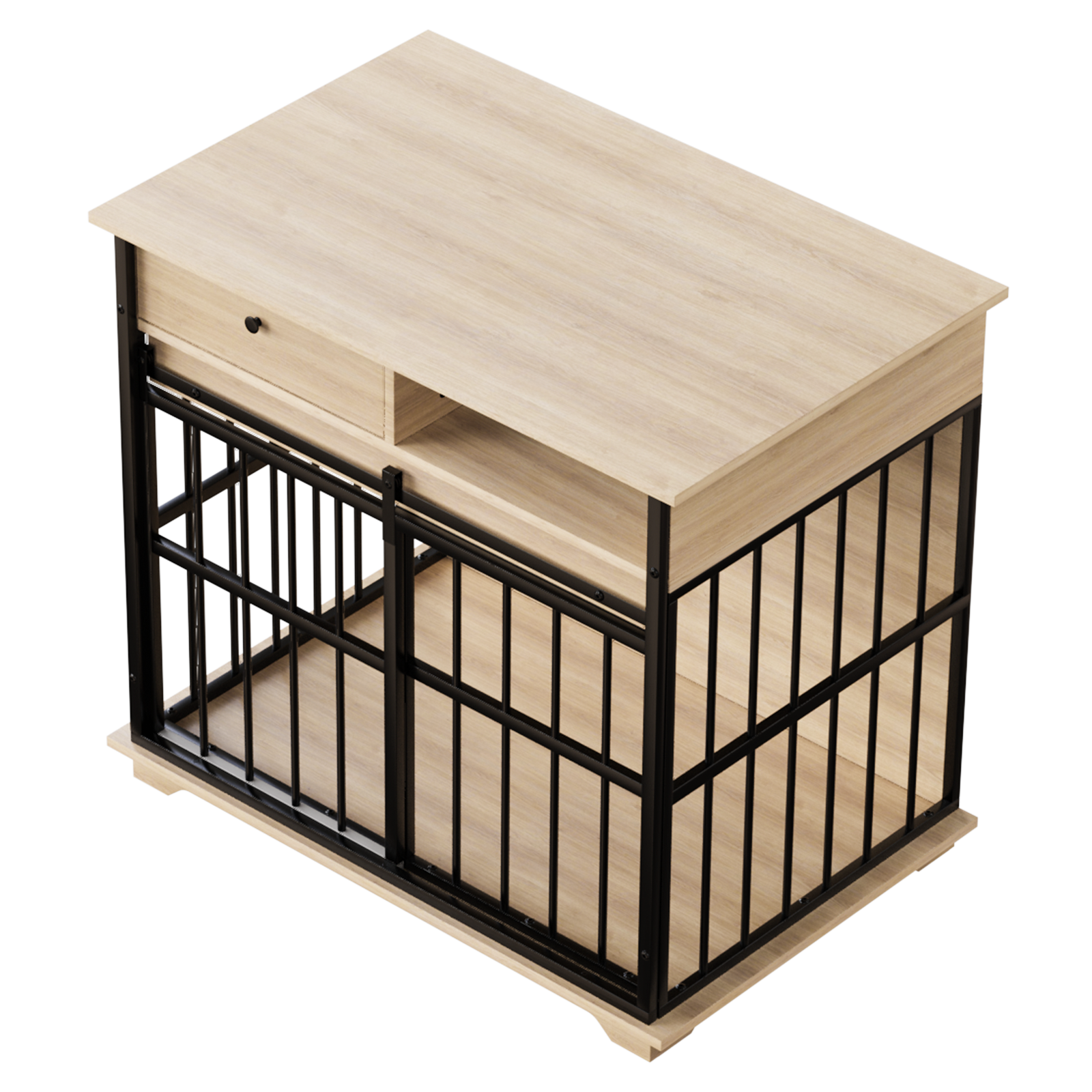 Dog Crate Furniture, Large Dog Cage Furniture With Tray For Medium Large Dogs, Wooden Dog Kennel Furniture — image 2