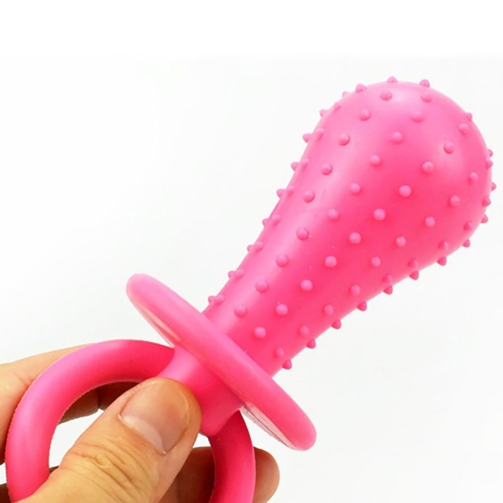 Juguetes para Perros Toy de Mordida Material de Goma Sonido de Llave Forma de Tetina para Cachorros Color Aleatorio Caliente — imagen 5