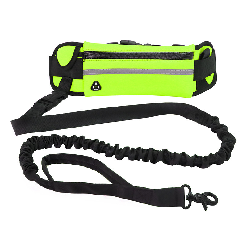 Cinturón Inalámbrico para Perros - Cinturón de Adiestramiento con Correa Elástica Absorbente para Perros Grandes hasta 82 kg, Bolsillo de Teléfono y Botella de Agua — imagen 7