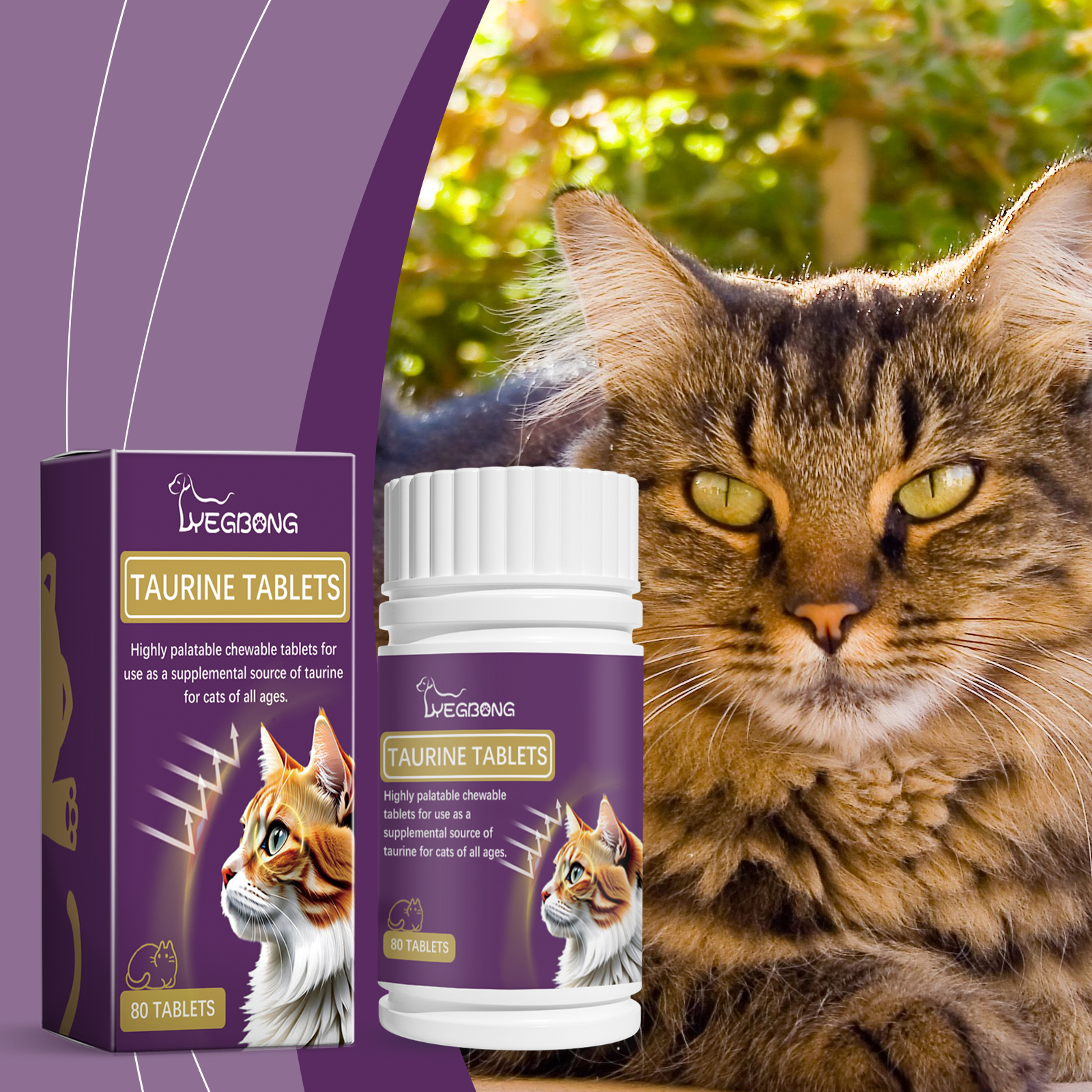 Compound Taurine Tablets For Cats Nutritional Supplement Multi-Dimensional Taurine Tablets For Cats — image 4