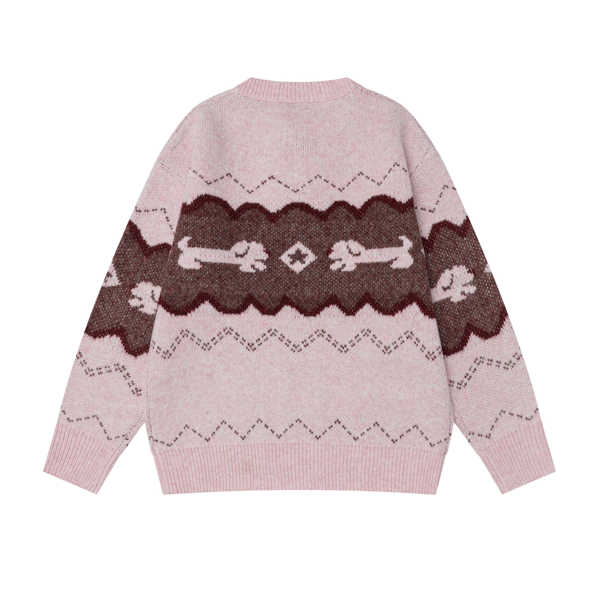 Color blocked sausage dog jacquard sweater — image 3