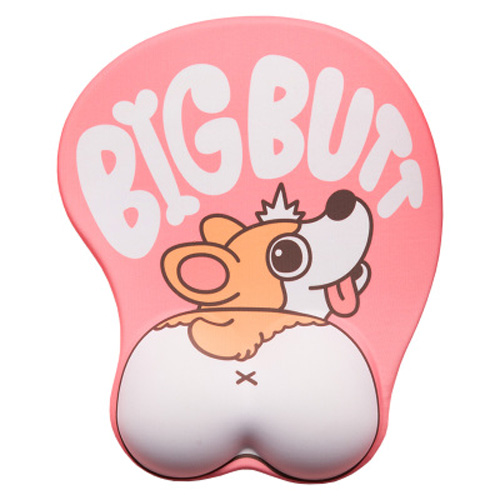 Mouse Pad de Ratón 3D con Soporte para Muñeca, Corgi Animado en Silicona Suave y Ergonómico — imagen 11
