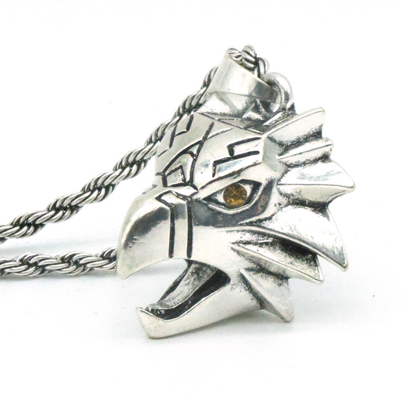 Cadena de Collar de Animal Salvaje con Piedras de Rhinestones Plateadas y Doradas — imagen 3