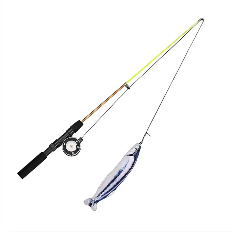 Látigos de Gato para Simular Pescar con Pez de Pluma Retráctil y Telescopio para Juegos Divertidos de Caza — imagen 6