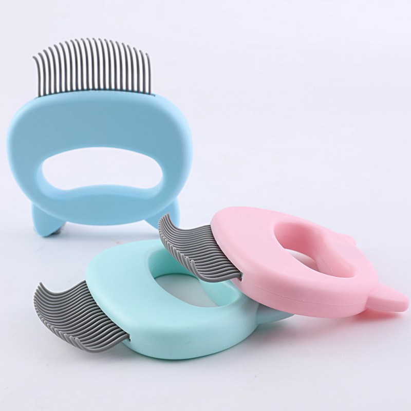 Pet Massage Brush Shell Shaped Handle Pet Grooming Massage Tool To Remove Loose Hairs Only For Cats New — image 1