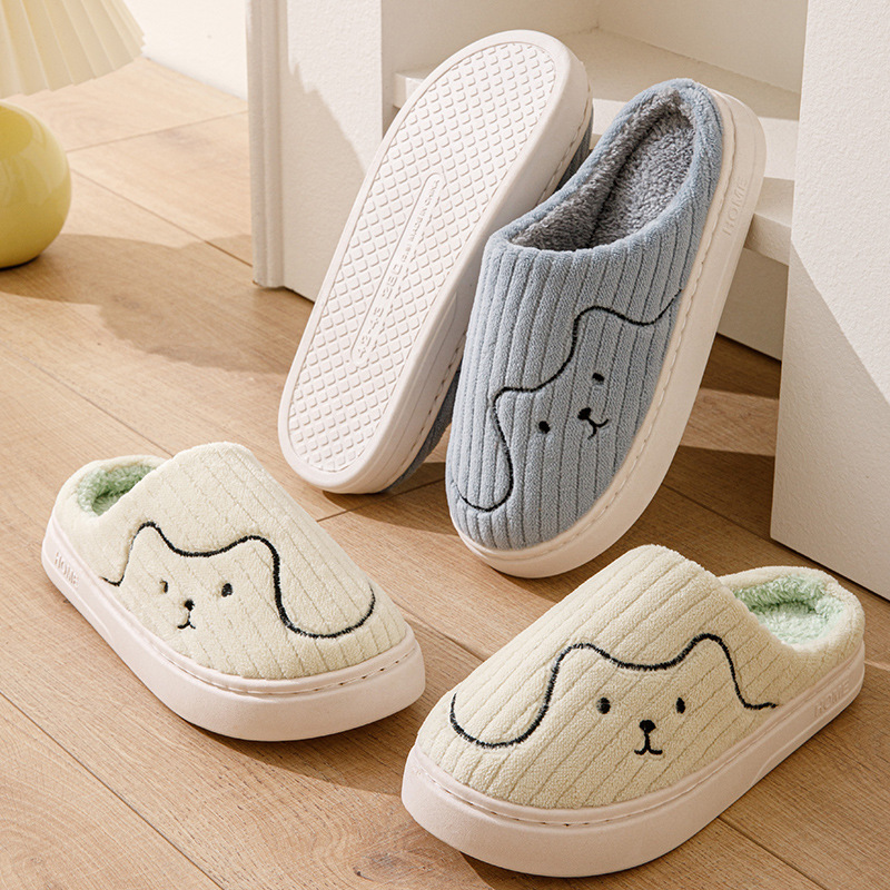 Zapatillas de Gato Rayadas para Interior, Pareja No Deslizante para Dormitorio, Calzado Plush Caliente para Mujer y Hombre — imagen 12