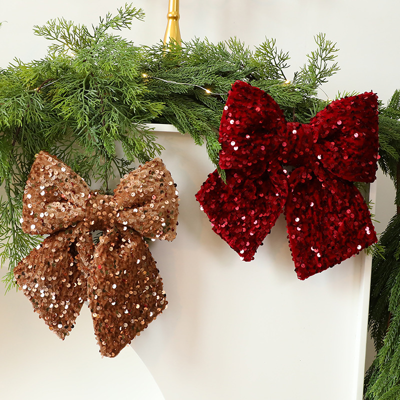 Decoración de Mariposa Navideña con Glitter, Adorno para Ventana, Ornamento de Navidad — imagen 4