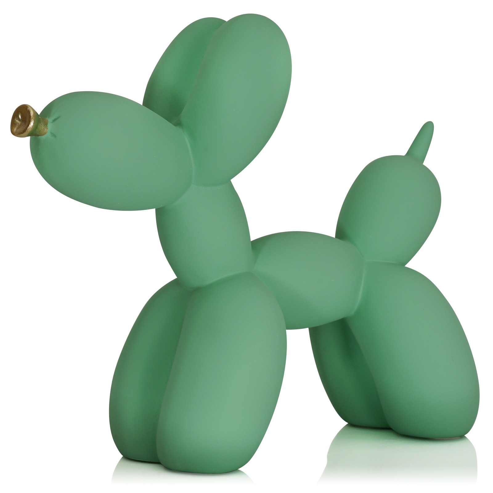 Perro de globo verde decorativo simple para el hogar — imagen 5